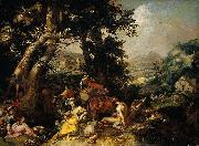 Abraham Bloemaert Landscape with the Ministry of John the Baptist. oil painting artist